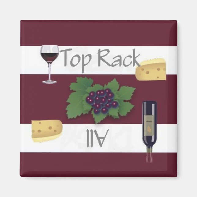 Lave-vaisselle Top Rack Magnet de vin propre ou sa (Devant)