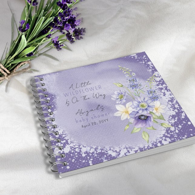 Lavender Boho Un Petit Fleur sauvage Baby Livre d' (Créateur téléchargé)