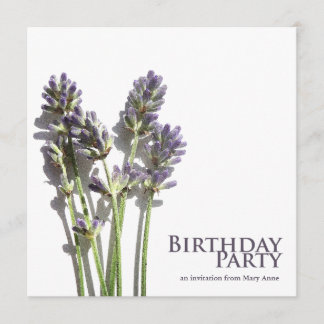 Lavender Bunch| Invitations de fête d'anniversaire
