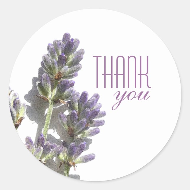 Lavender Bunch | Stickers Merci (Devant)