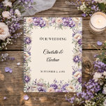 Lavender champagne floral wedding<br><div class="desc">Personalized Floral Wedding Planner
Stay organized while planning your special day with this elegant floral wedding planner featuring a romantic watercolor flower design. Personalize the cover with the couple’s names and wedding date to create a beautiful keepsake for your wedding planning journey.</div>