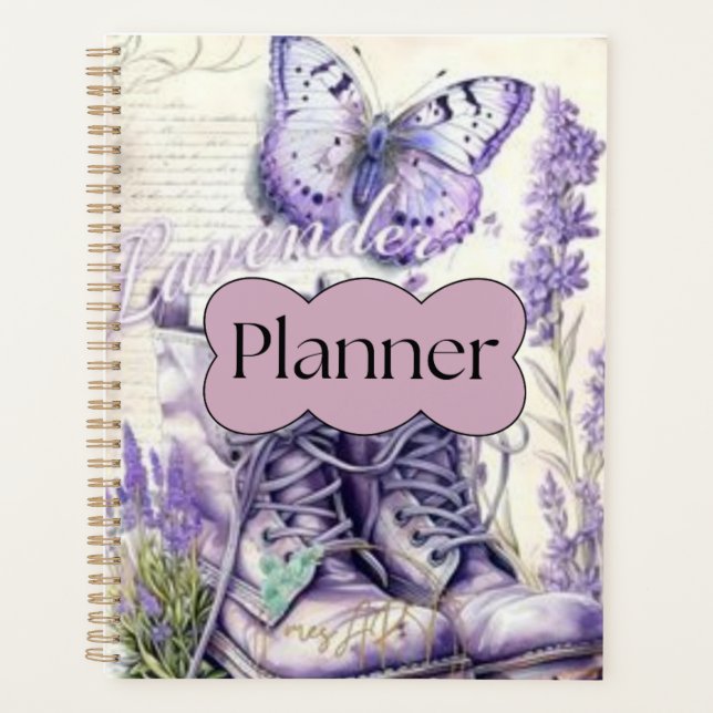 Lavender Charm Planner (Devant)