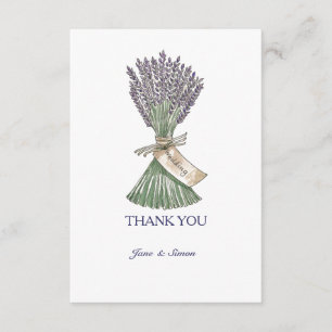 Lavender Country Garden Carte de remerciements de 