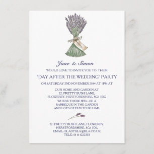 Lavender Country Garden Mariage / Invitation de fê
