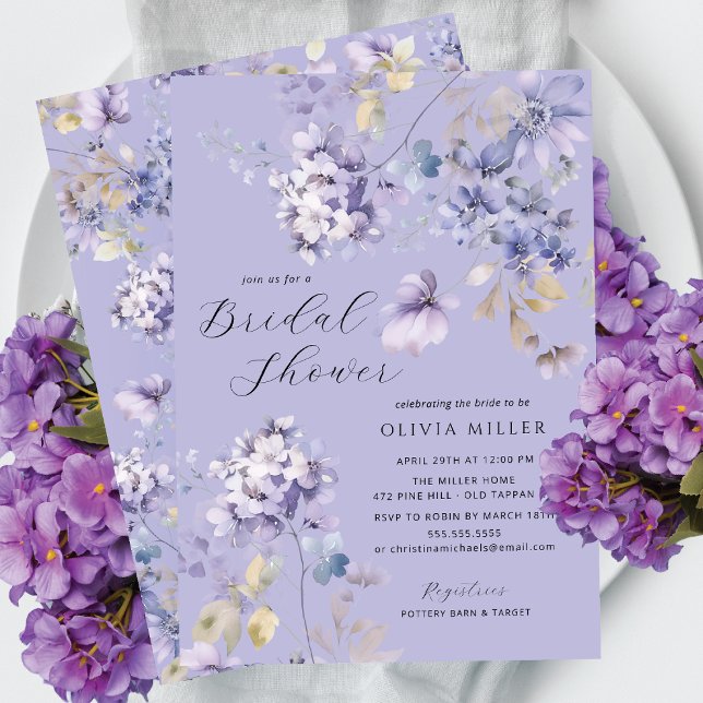 Lavender Dreams Bridal Shower Invitations (Créateur téléchargé)