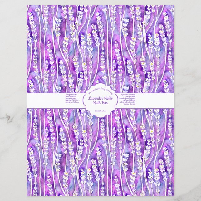Lavender Fields Enveloppe savon (Devant)