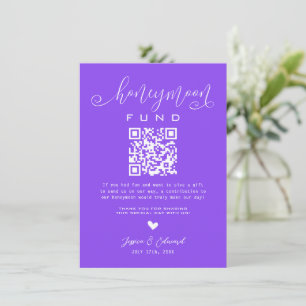Lavender Indigo Honeymoon Fund Qr Code Minimaliste