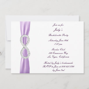 Lavender Infinity Bachelorette Party Invitation