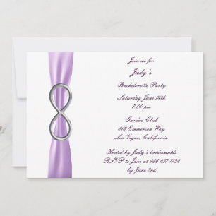 Lavender Infinity Bachelorette Party Invitation