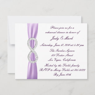 Lavender Infinity Dîner Invitation