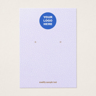 Lavender Leather Ajouter Logo Écouter Carte d'affi