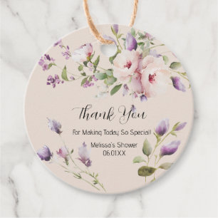 Lavender Magnolia Merci Favoriser les étiquettes