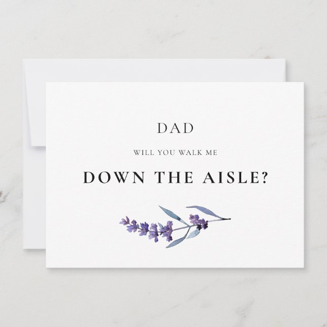 Lavender Me poussez-vous dans l'allée Carte (Devant)