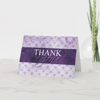 Lavender Merci Cartes Simple Blank Inside