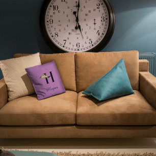 Lavender minimaliste aquarelle lance oreiller