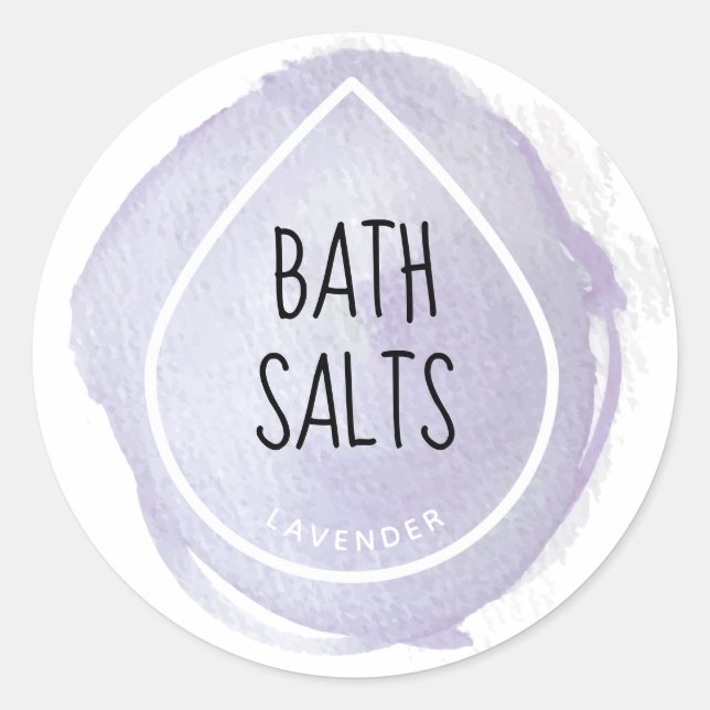 Lavender Oil Drop Essential Oil Craft Étiquette (Devant)