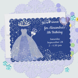 Lavender Parties scintillant Princess Invitation d