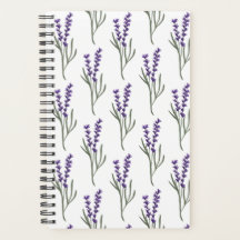 Lavender Planner - Motif blanc