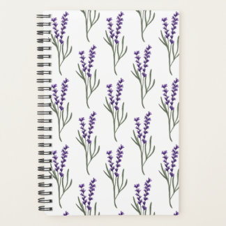 Lavender Planner - Motif blanc