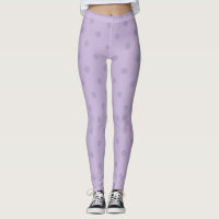 Lavender Polka Dot Leggings