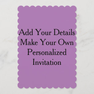Lavender Purple Créez vos propres Invitations vier