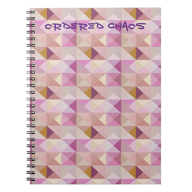 Lavender Quilt Geo Abstrait Orded Chaos Journal (Devant)