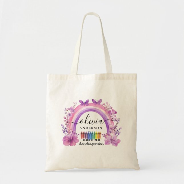 Lavender Rainbow Personnalisé Enfants Sac fourre-t (Devant)