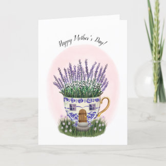 Lavender Teacup Cottage Carte Fête des Mères