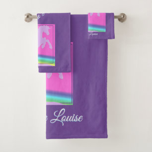 Lavender Unicorne Silhouette Enfants