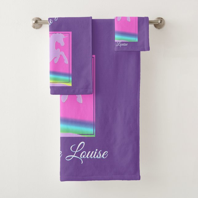 Lavender Unicorne Silhouette Enfants (En situation)