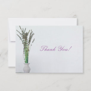 Lavender Vase Minimalisme Merci carte plat