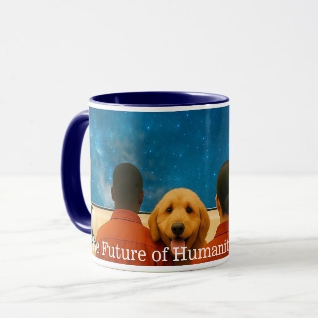 L'avenir de l'humanité 11oz Café Mug (Devant gauche)