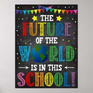 L'Avenir Du Monde Dans Cette Affiche D'École