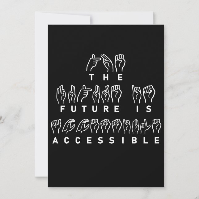 L'avenir est accessible ASL Sign Language (Devant)
