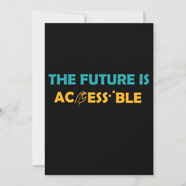 L'avenir est accessible ASL Sign Language Braille (Devant)
