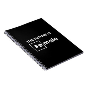 L'avenir est féminin Fe Symbole Carnet noir