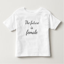 L'avenir est T-shirt femelle du Jersey d'enfant en