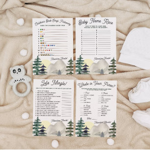 L'aventure attend ! Jeu de baby shower Emoji Picti