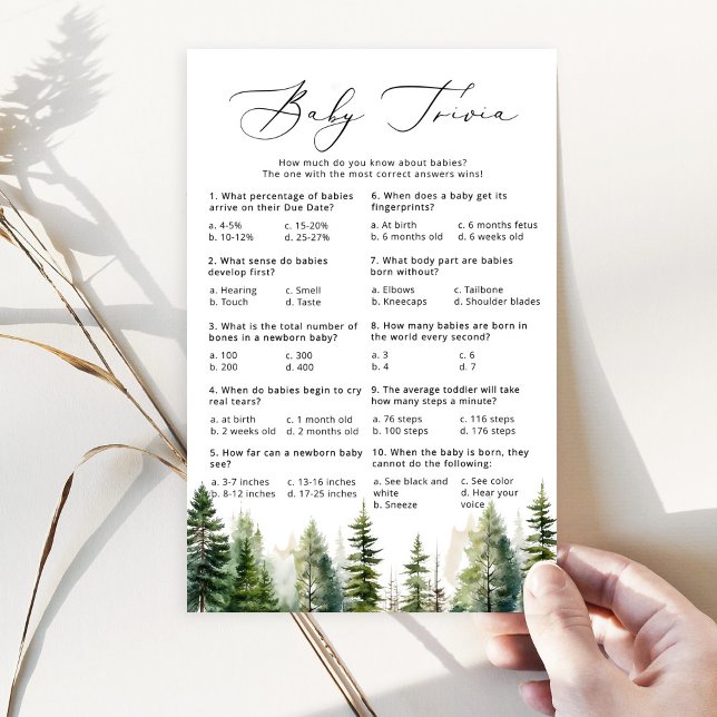 L'aventure attend le jeu de bébé de forêt trivia (Créateur téléchargé)