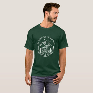 L'aventure attend le T-shirt des hommes
