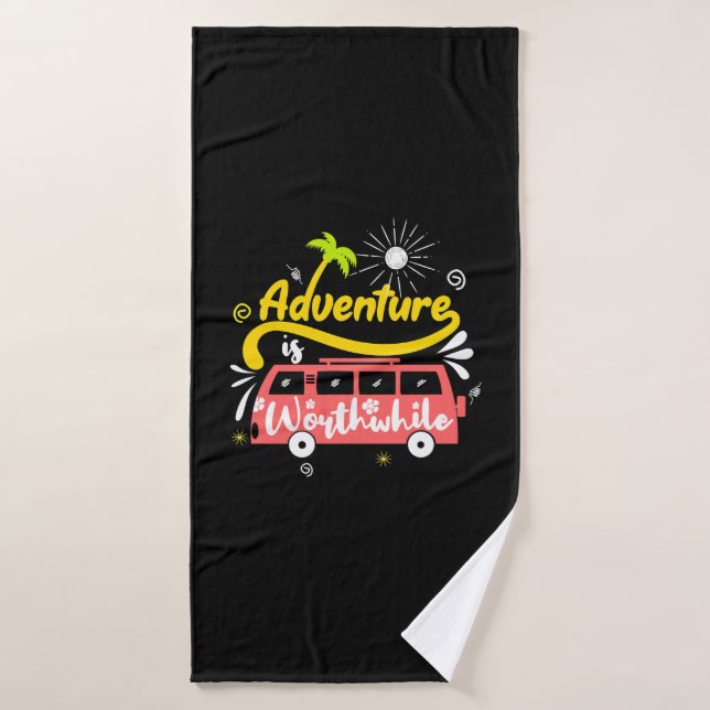 L'Aventure Cadeau D'Anniversaire Vaut La Peine (Serviette de bain)