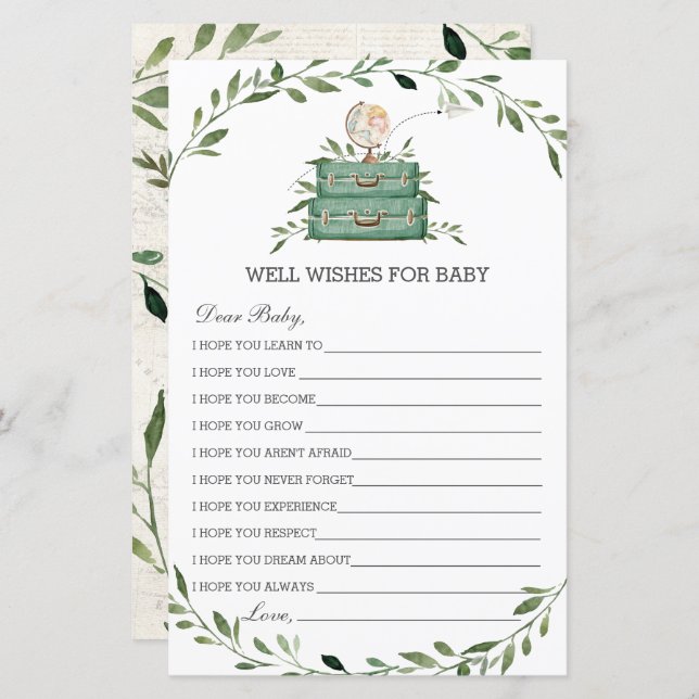 L'aventure commence bagage de verdure des souhaits (Devant / Derrière)