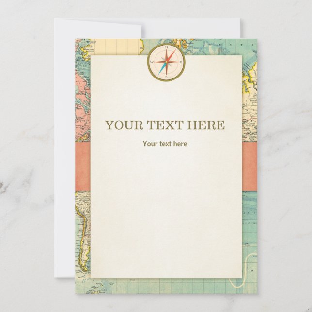 L'aventure commence Carte Baby shower Panneau de t (Devant)