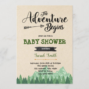 L'aventure commence invitation de douche