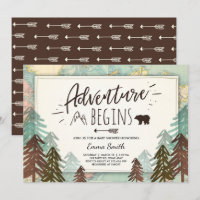 L'aventure commence la carte de voyage