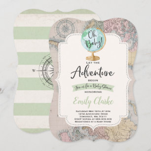 L'aventure commence la douche de carte