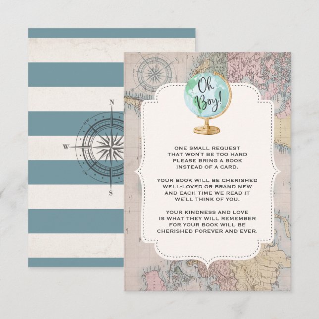 L'aventure commence la douche de voyage de carte (Devant / Derrière)