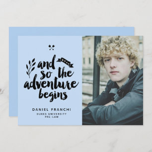 L'aventure commence la Faire-part de diplôme