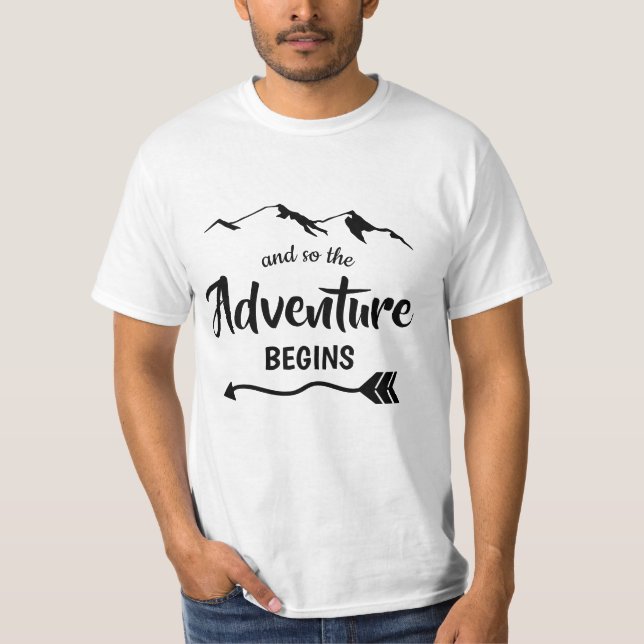 L'aventure commence le T-shirt tendance (Devant)