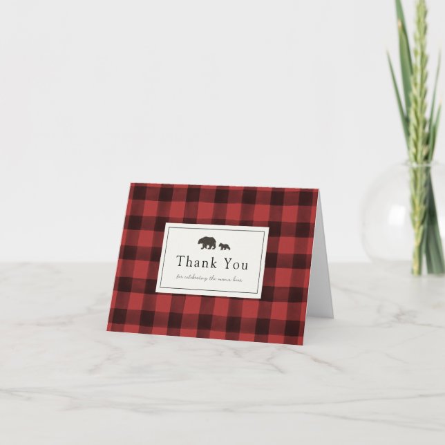 L'aventure commence l'ours Baby shower Plaid Merci (Devant)